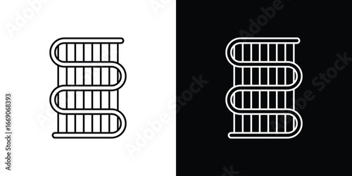 Condenser coil icon. Simple element illustration.