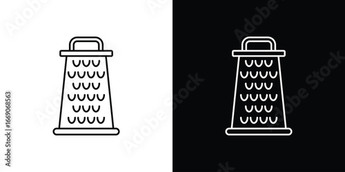 Cheese grater icon. Simple element illustration.