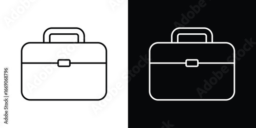 Briefcase icon. Simple element illustration.
