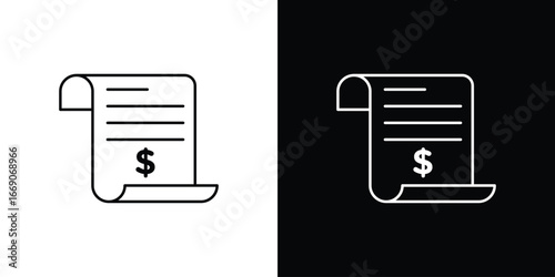 Billing icon. Simple element illustration.