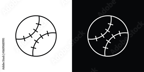 Baseball icon. Simple element illustration.