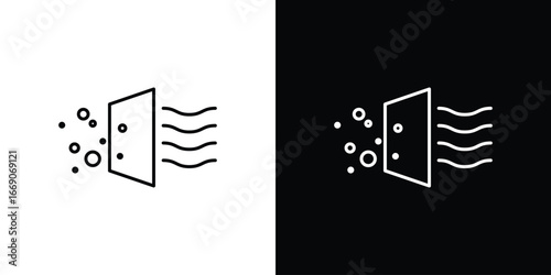 Air purification icon. Simple element illustration.