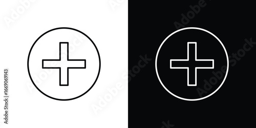 Add icon. Simple element illustration.