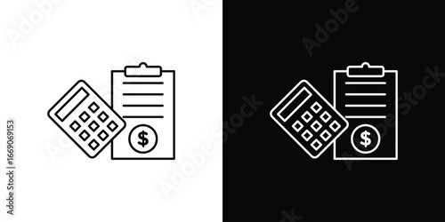 Accounting icon. Simple element illustration.
