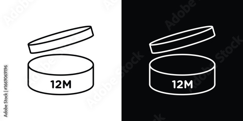 12M icon. Simple element illustration.