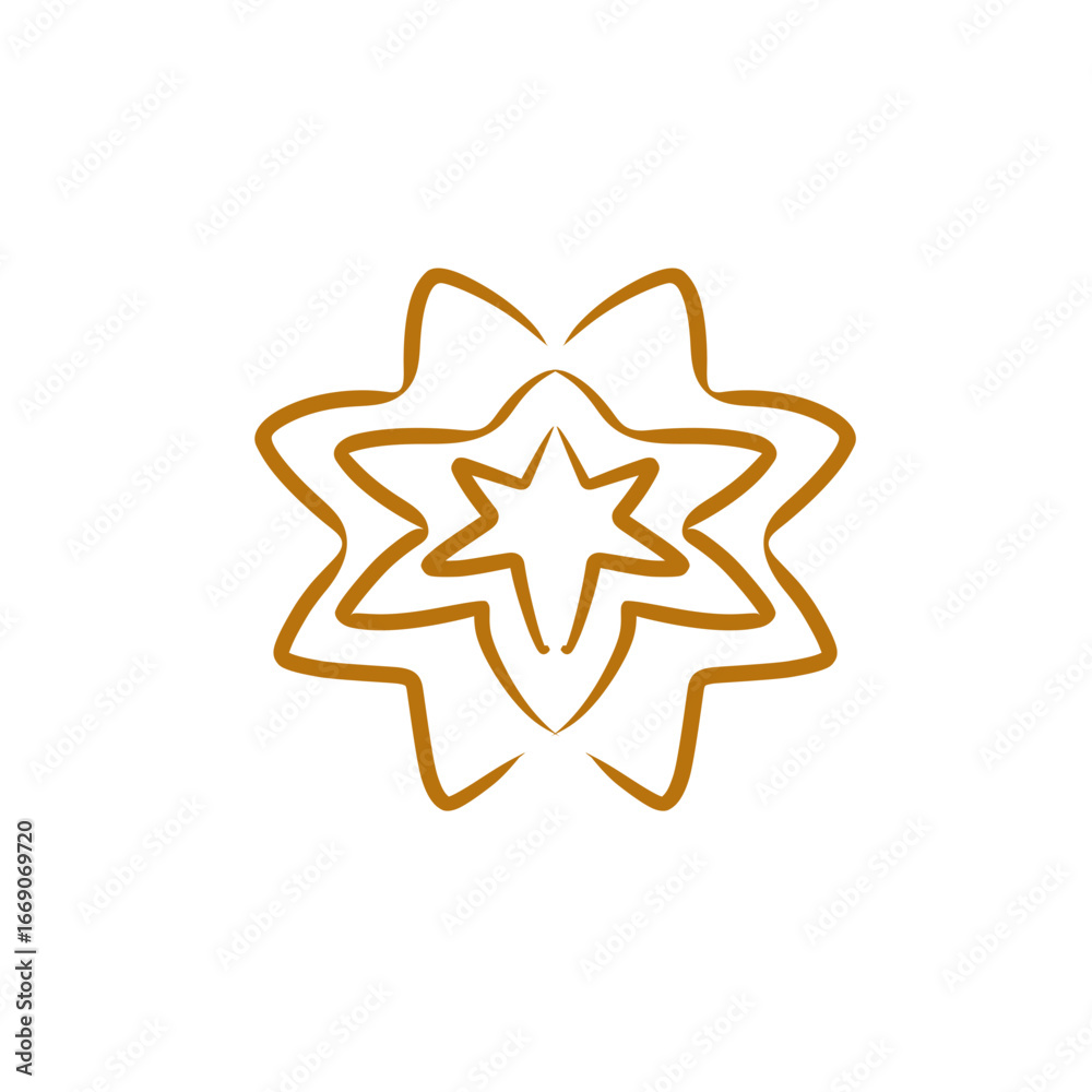 Fototapeta premium simple line Mandala