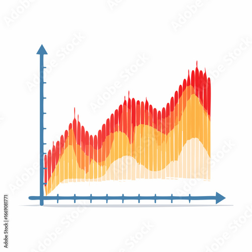 Colorful Abstract Business Graph