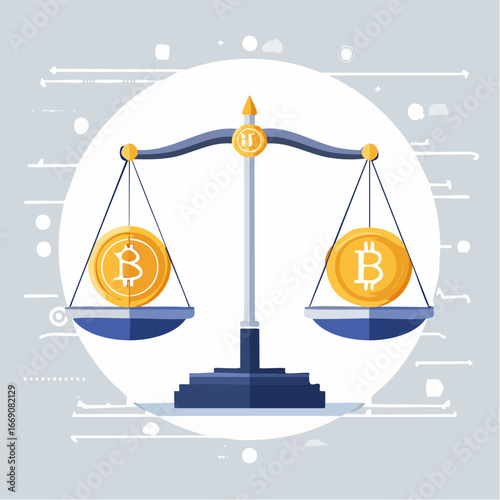 Bitcoin Value Comparison Scales