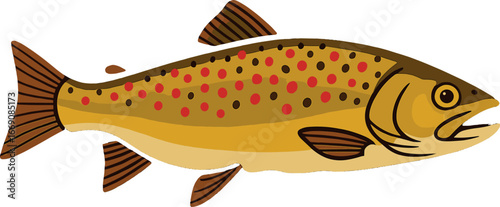 A fisherman is shown holding a trout in a close-up shot with a natural background, possibly for use as a  photograph