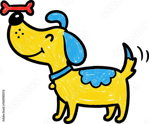 Dog Patiently Balancing a Treat on its Nose