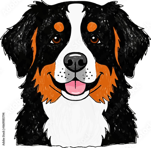 Gentle Giant Bernese Mountain Dog with a Smile