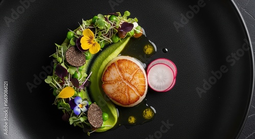 Michelin Star Dish Overhead
