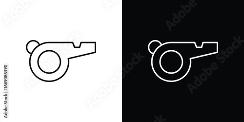 Whistle icon. Simple Minimal Pictogram. Vector