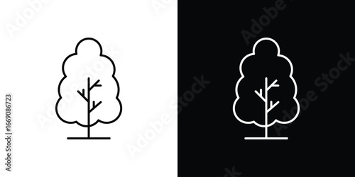 Tree free icon. Simple Minimal Pictogram. Vector