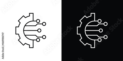 Transform icon. Simple Minimal Pictogram. Vector