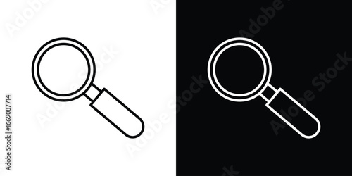 Search icon. Simple Minimal Pictogram. Vector