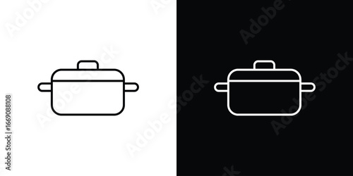 Pot icon. Simple Minimal Pictogram. Vector