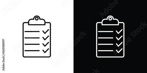List icon. Simple Minimal Pictogram. Vector