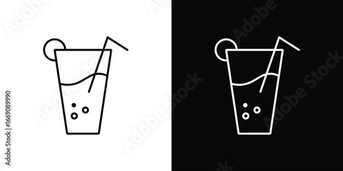 Drink icon. Simple Minimal Pictogram. Vector