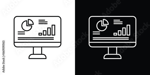 Dashboard icon. Simple Minimal Pictogram. Vector