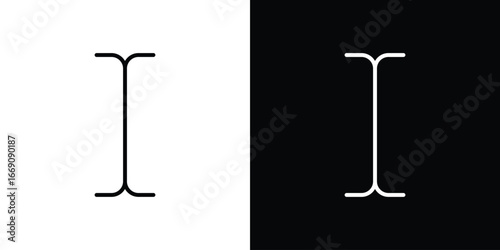 Cursor text icon. Simple Minimal Pictogram. Vector