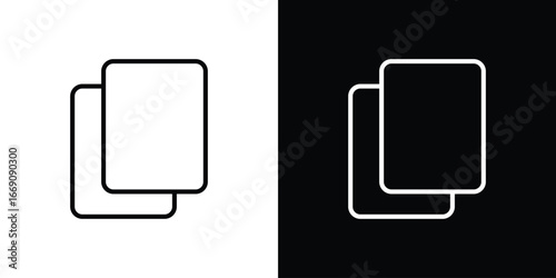 Copy icon. Simple Minimal Pictogram. Vector
