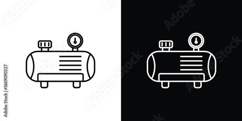 Compressor icon. Simple Minimal Pictogram. Vector