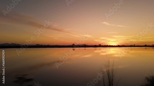 Wallpaper Mural sunset over the river Torontodigital.ca