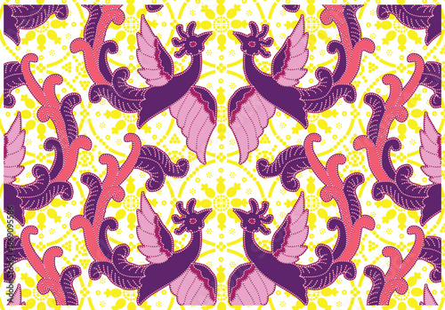Very exclusive Indonesian batik motifs with various contemporary colors