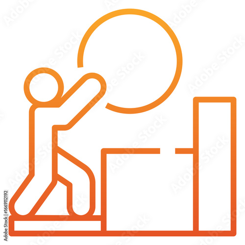 Struggle Gradient Icon