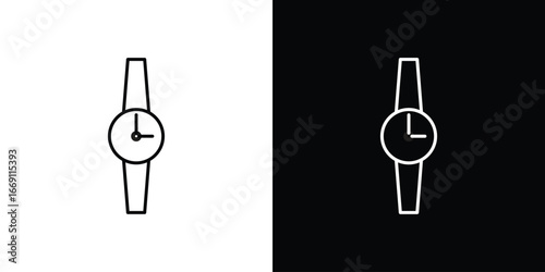 Watch icon collection. Web design, apps.