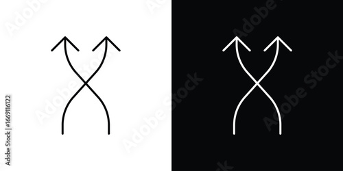 Shuffle icon collection. Web design, apps.