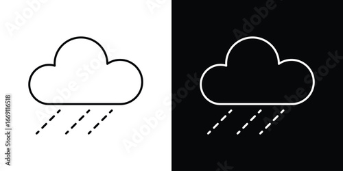 Rain icon collection. Web design, apps.