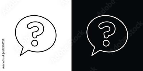 Question icon collection. Web design, apps.