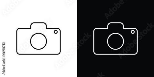 Photo Camera icon collection. Web design, apps.