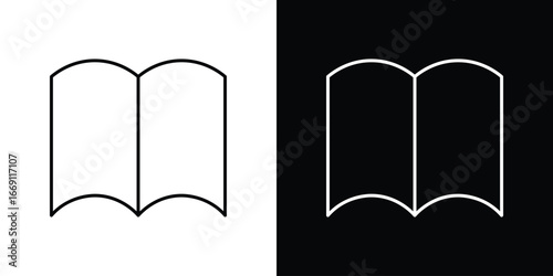 open book icon collection. Web design, apps.