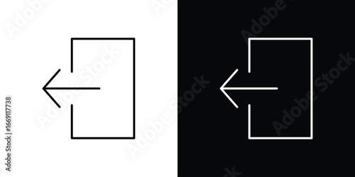 Log out icon collection. Web design, apps.