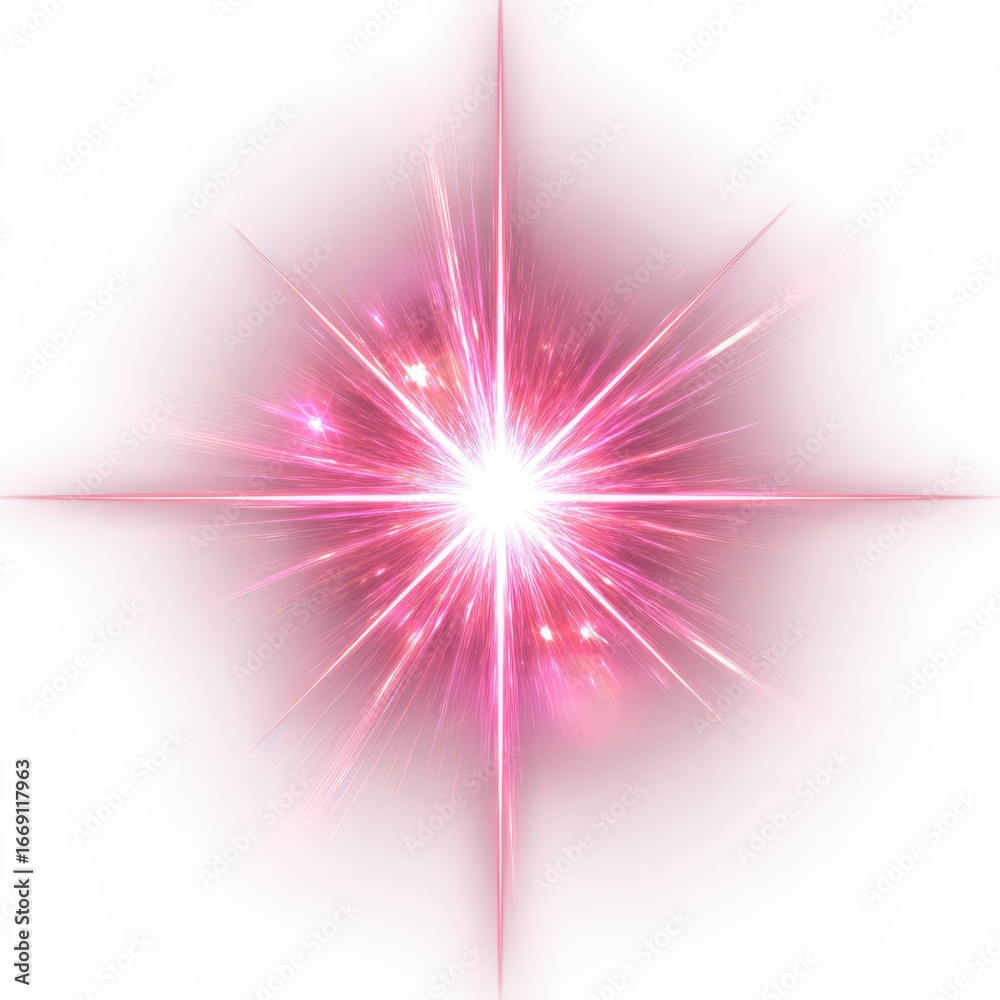 Obraz premium Pink light burst background, abstract design