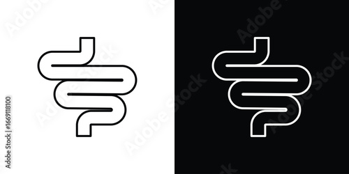 Intestine icon collection. Web design, apps.
