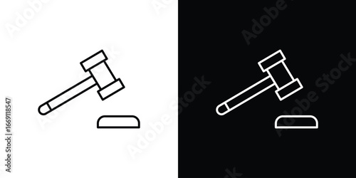 Hammer icon collection. Web design, apps.