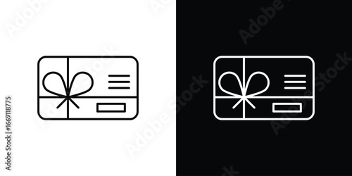 Gift card icon collection. Web design, apps.