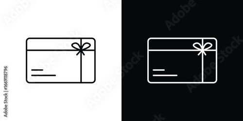 Gift card icon collection. Web design, apps.