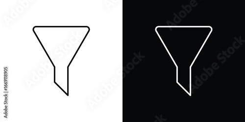 Funnel icon collection. Web design, apps.