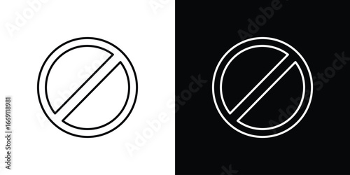 Forbidden icon collection. Web design, apps.