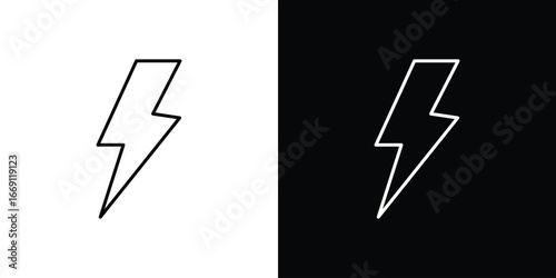 Flash icon collection. Web design, apps.