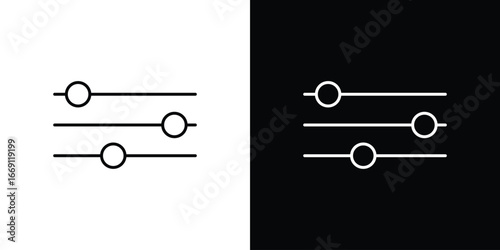 Filter Control icon collection. Web design, apps.