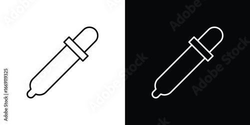 Eye dropper icon collection. Web design, apps.