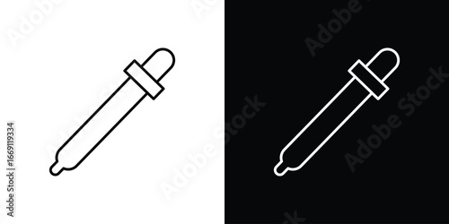 Eye dropper icon collection. Web design, apps.