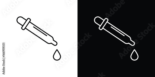 Eye dropper icon collection. Web design, apps.