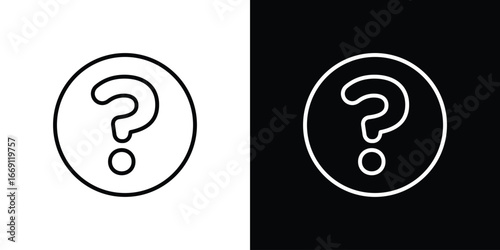 Doubts button icon collection. Web design, apps.